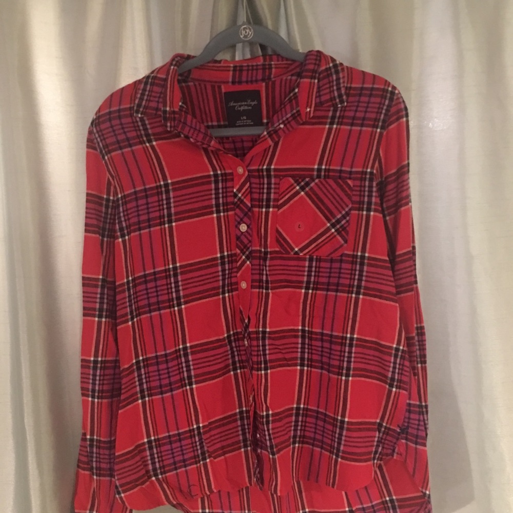 American eagle plaid shirt
